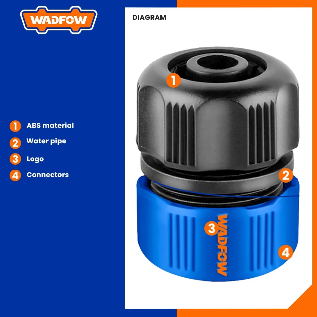 1/2" Plastic Hose Quick Mender Connector Durable