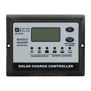 15 Amp 5-Stage PWM Charge Controller - By Zamp Solar