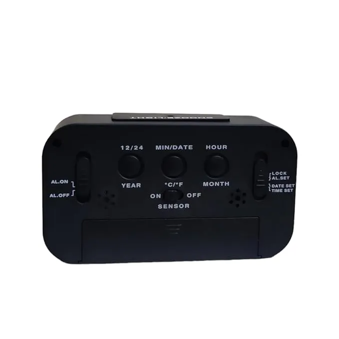 3159  Digital LCD Alarm Smart Clock with Calendar and Temperature Sensors
