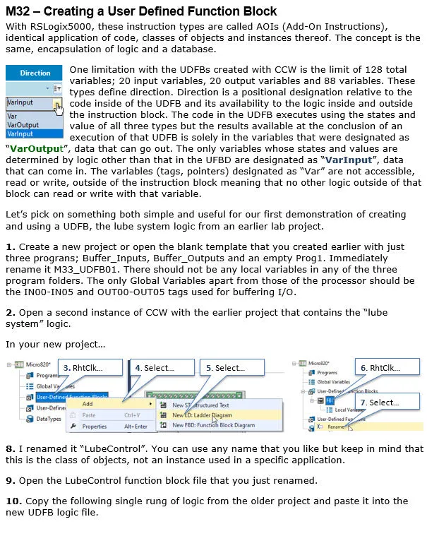 57 - NEW!!! Part #2 Fundamentals of PLCs using Connected Components Workbench 3rd Edition w/Micro800 Controllers