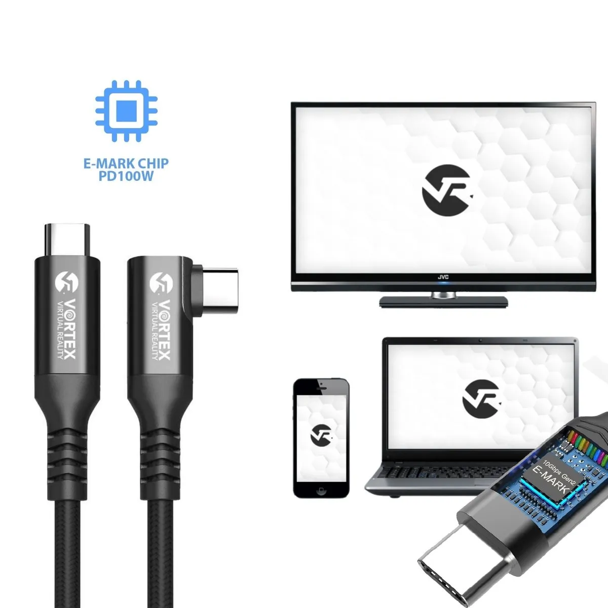 5m 10 GBPS PD100W (Fast charging) USB-C cable for META QUEST LINK / OCULUS LINK