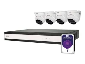 Abus Complete Set With Hybrid Video Recorder And 4 Analogue Mini-Dome-Cameras