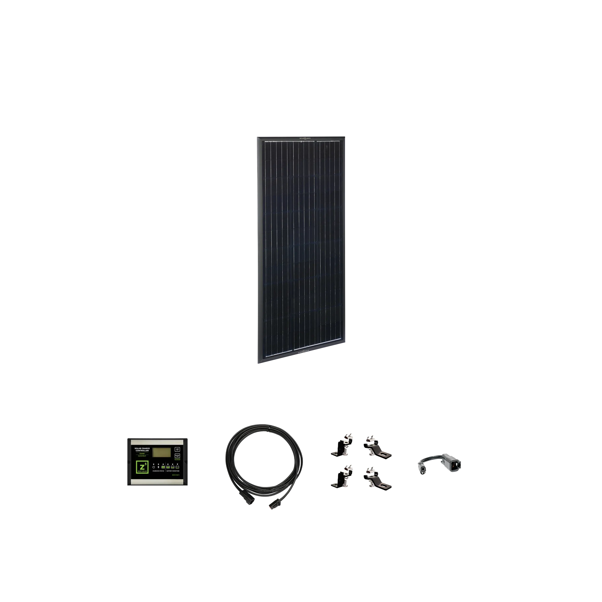 Airstream OBSIDIAN® SERIES 100 Watt Solar Prep Complete Kit (2019-2022)