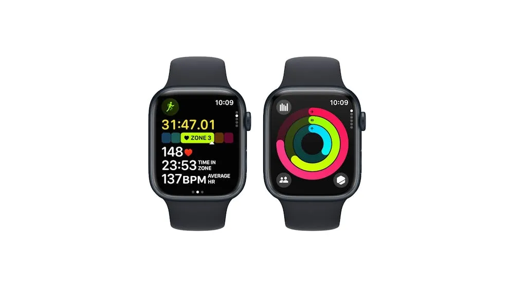 Apple Watch Series 9 41mm (GPS   Cellular) Midnight Aluminium Case with Midnight Sport Band (S/M) (Opened Never Used)