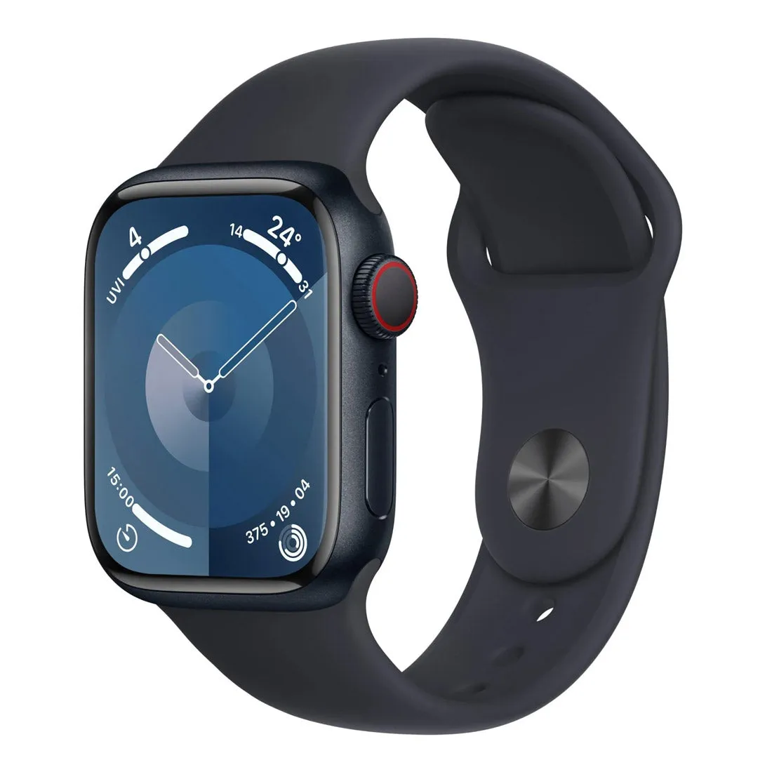 Apple Watch Series 9 41mm (GPS   Cellular) Midnight Aluminium Case with Midnight Sport Band (S/M) (Opened Never Used)