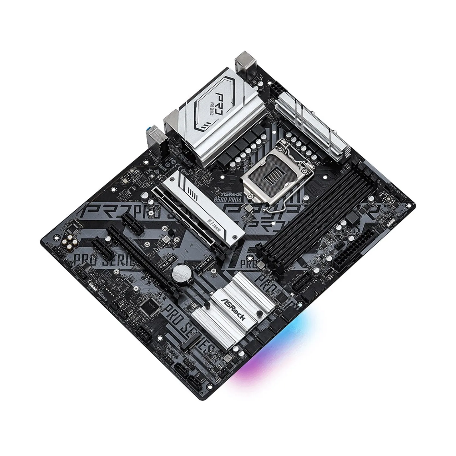 Asrock B560 PRO4, Intel B560, 1200, ATX, 4 DDR4, HDMI, DP, 3x M.2 - Refurbished