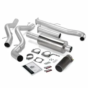 Banks Power 48629-B Monster Exhaust System; S/S-Black Tip-2001-04 Chevy 6.6L Ec/Ccsb