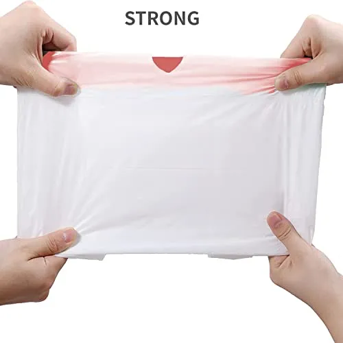 BEIDOU-PAC 13 Gallon Trash Bags Drawstring, 500 Count, White & Unscented Garbage Bags, Multi-purpose Tall Kitchen Trash Bags Can Liners for Business Home Commercial and Industrial