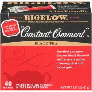 Bigelow - Tea Constant Comment, 40 Bags, 2.37 OZ - Pack Of 6