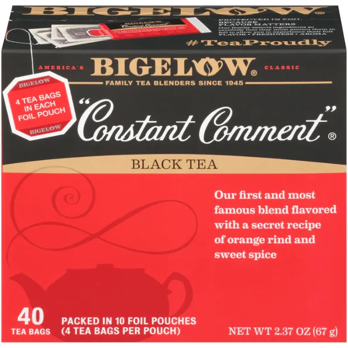 Bigelow - Tea Constant Comment, 40 Bags, 2.37 OZ - Pack Of 6
