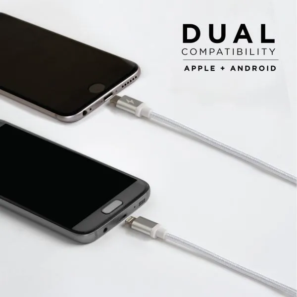 CableLinx Elite 36″ Micro and Lightning to USB-A Reversible Cable with Type-C Adapter