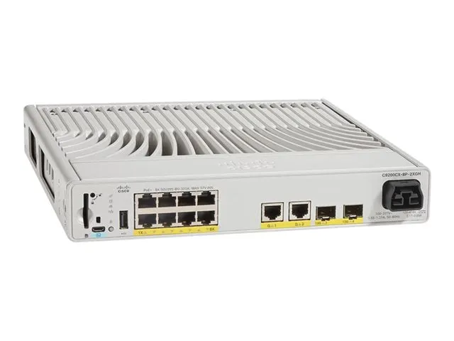 Cisco Catalyst 9200Cx - Network Advantage - Switch - Compact - L3 - Managed - 8 X 10/100/1000 (Poe )   2 X 1000Base-T  