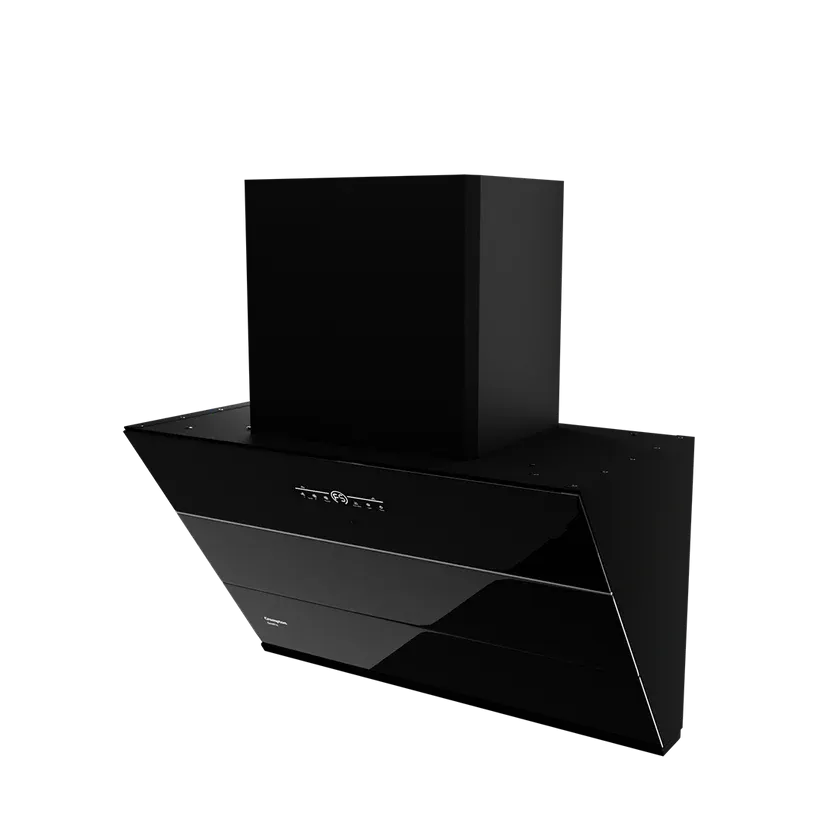 Crompton CHD-QPVI75FLE-MBL-Inclined Wall Mounted Chimney QuietPro 75 cm