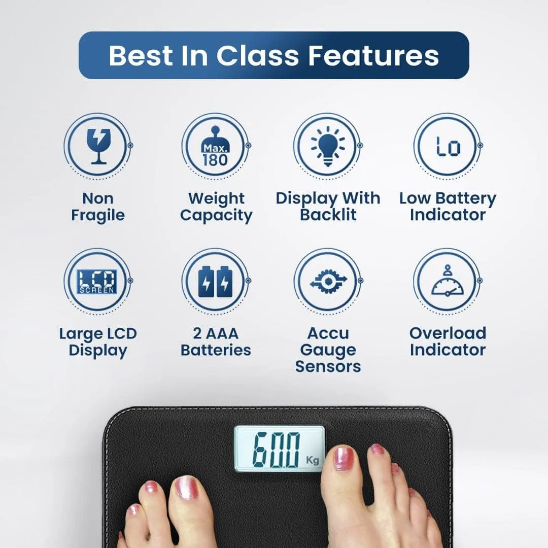 Dr Trust USA ABS Leather Personal Scale Weighing Machine 506