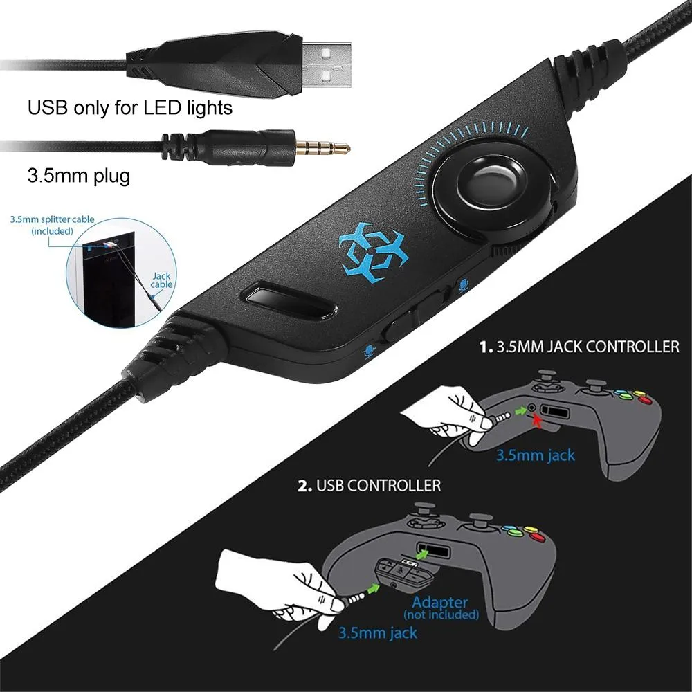 Dragon LED Stereo Gaming Headset with Mic