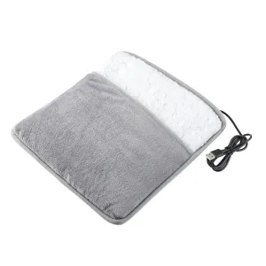 Electric Foot Heating Pad | USB Plush Foot Warmer for Home