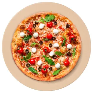 Humos 15-Inch Durable & Safe Round Pizza Ceramic Stone