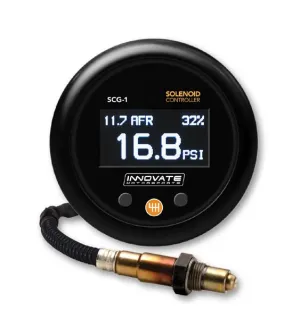 Innovate Motorsports SCG-1 Solenoid Boost Controller & Wideband O2 Gauge Kit, All-In-One - 3882