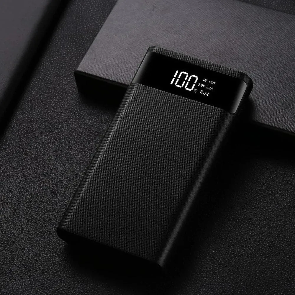 Kebidumei 5V Dual USB Power Bank Shell for 4/6 18650 Batteries - DIY Charging Storage Box