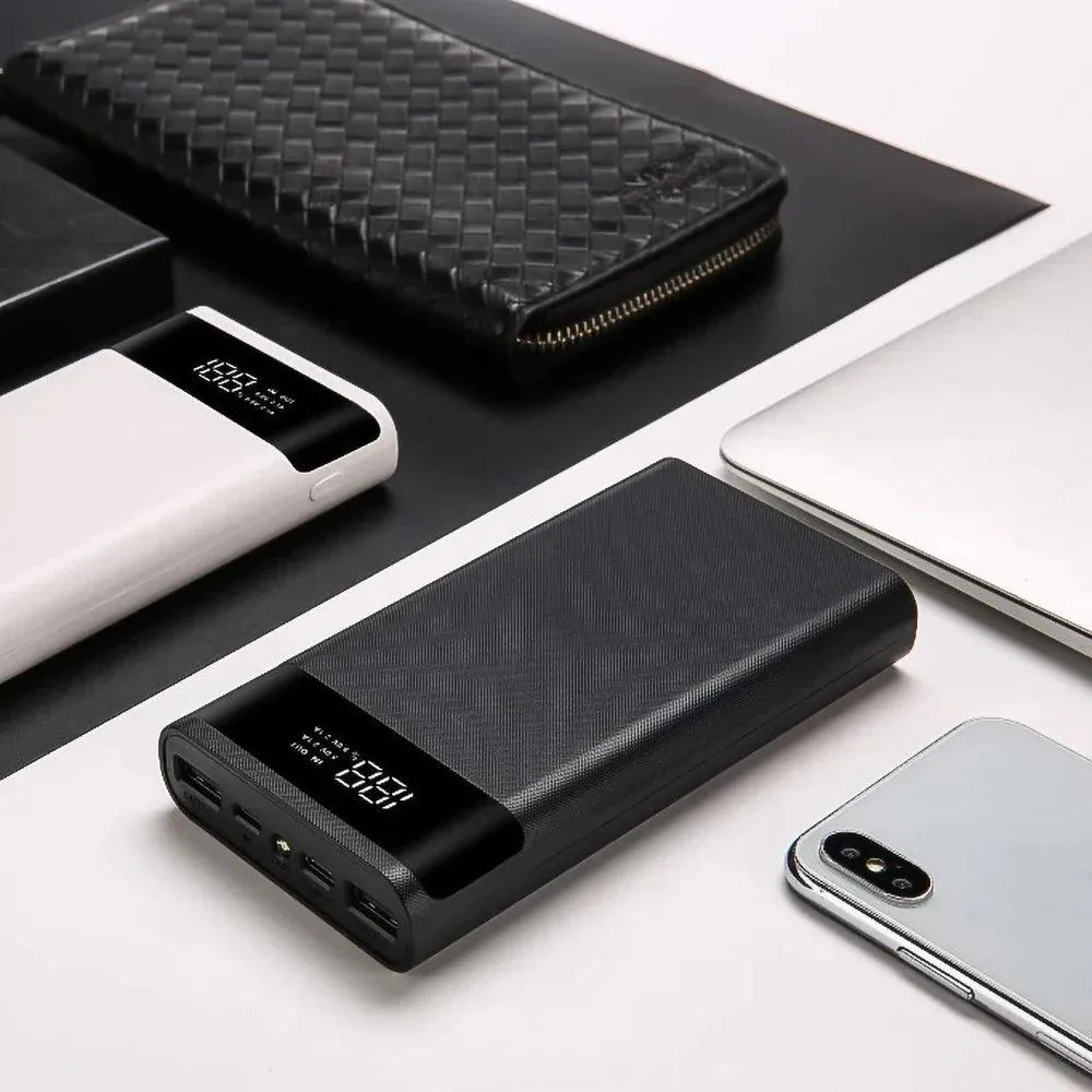 Kebidumei 5V Dual USB Power Bank Shell for 4/6 18650 Batteries - DIY Charging Storage Box
