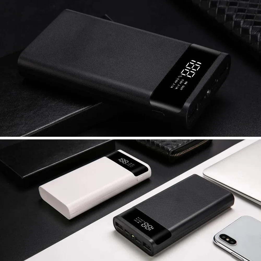 Kebidumei 5V Dual USB Power Bank Shell for 4/6 18650 Batteries - DIY Charging Storage Box