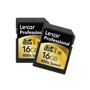 Lexar Professional 400x SDHC UHS-I  2-Pack 16GB