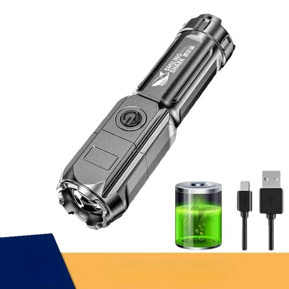 Lumen Tactical Flashlight: USB Rechargeable LED Torch for Outdoor Adventures