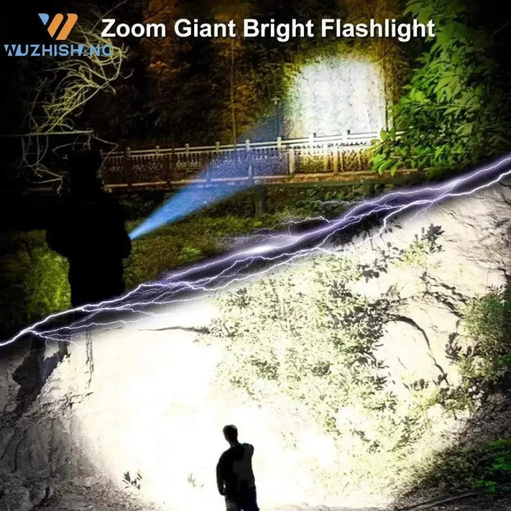 Lumen Tactical Flashlight: USB Rechargeable LED Torch for Outdoor Adventures