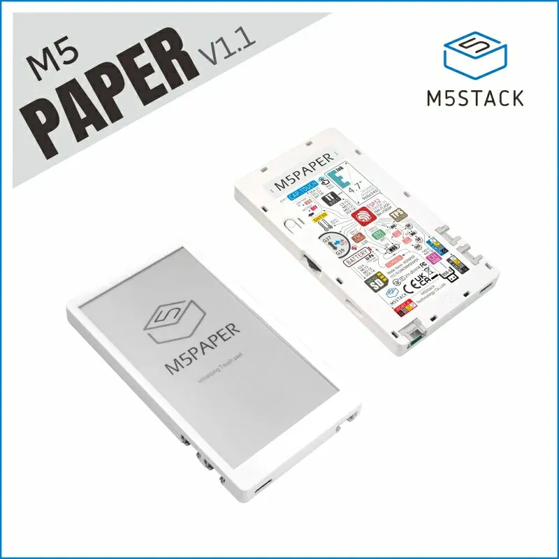 M5Paper ESP32 Development Kit V1.1 (960X540, 4.7" eInk display, 235 ppi)