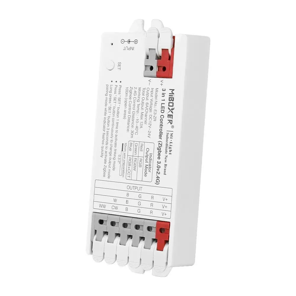 Miboxer Zigbee 3.0 E3-ZR 3 in 1 LED Light Strip Controller 12V-24V