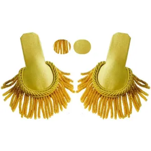 Military Uniform Golden Bullion Epaulette Pair