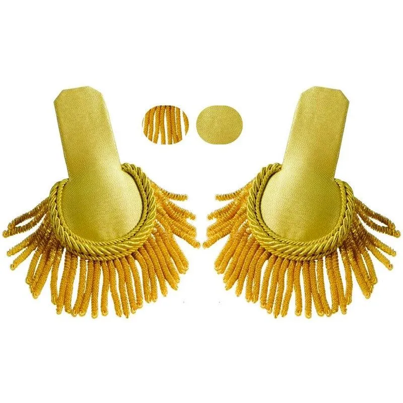 Military Uniform Golden Bullion Epaulette Pair