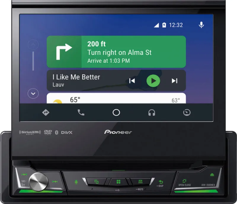 Pioneer AVH-3500NEX : 6.8" DIN Size BT CD/DVD Stereo, SXM