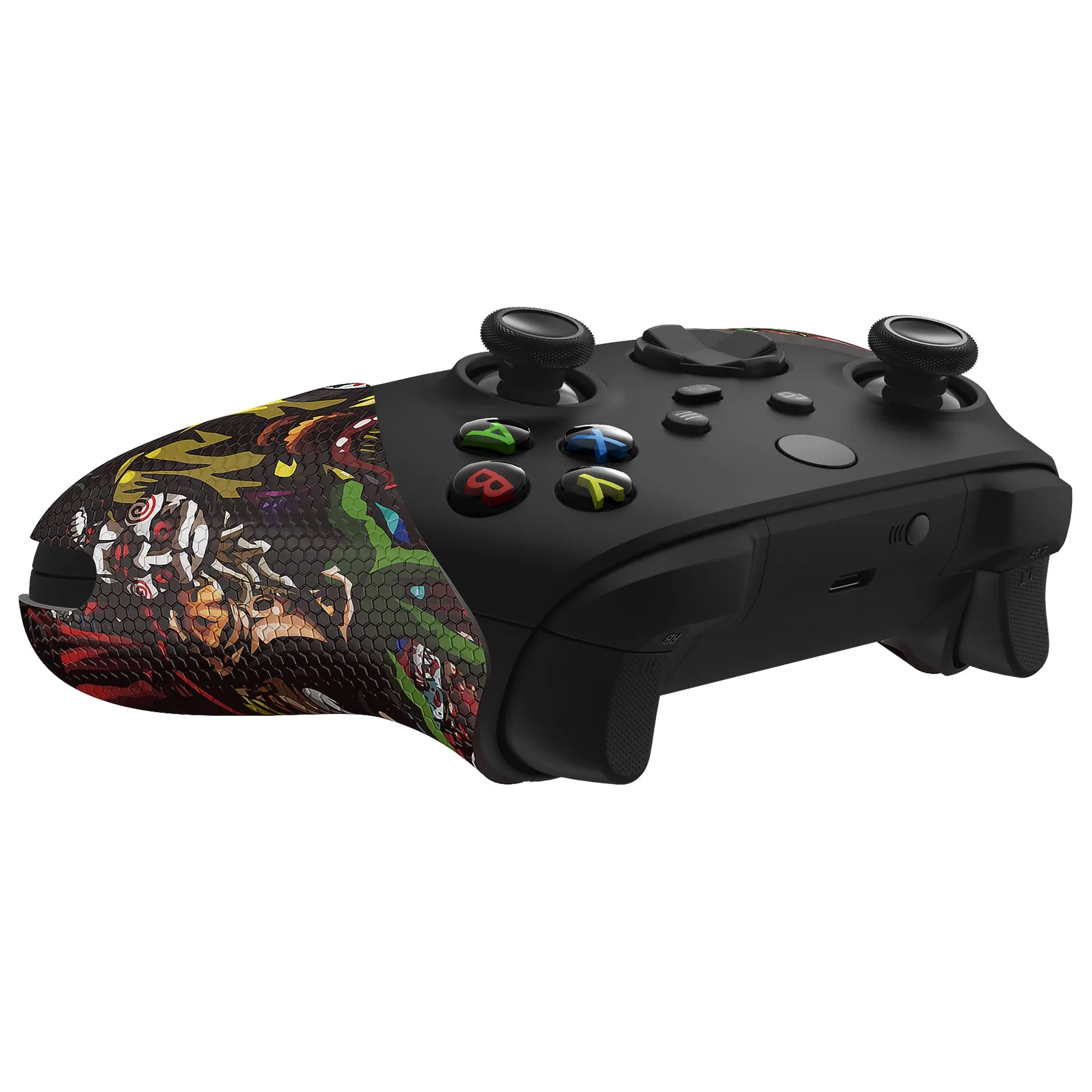 PlayVital Scary Party Anti-Skid Sweat-Absorbent Controller Grip for Xbox Series X/S Controller, Professional Textured Soft Rubber Pads Handle Grips for Xbox Series X/S Controller - X3PJ041