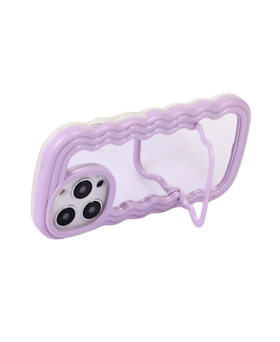 Purple Wavy Mirror Phone Case