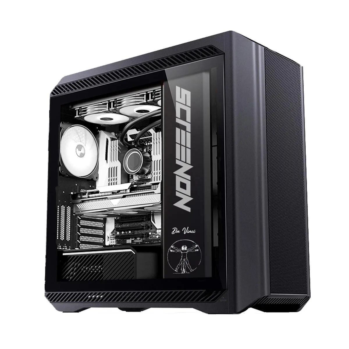 ScreenON - 8K "DaVinci" - Ryzen 9 7950X - RTX 4080 16GB - 64GB DDR5 RAM - 2TB SSD NVMe - 3 x 4TB HDD - Waterkoeling - Extra Stil