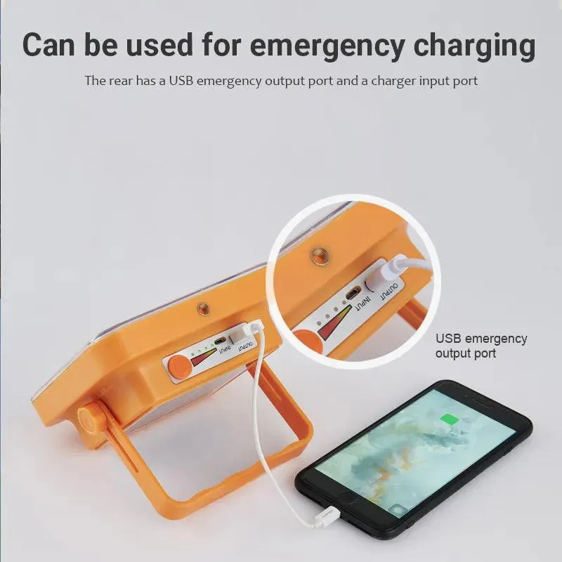 Solar Flood Light: Rechargeable LED Reflector for Camping & Outdoor