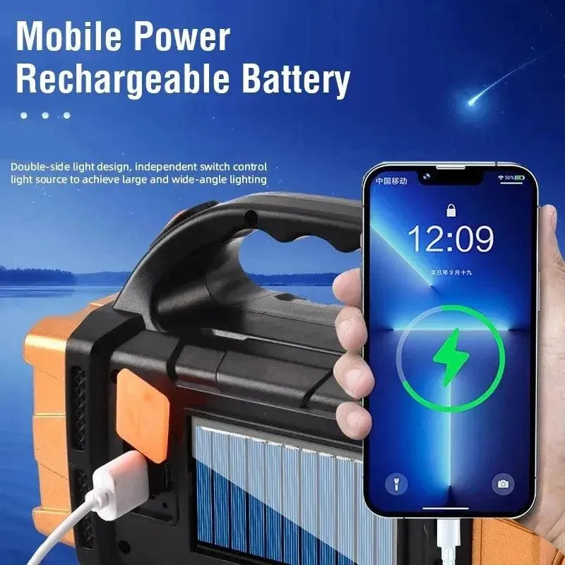 Solar Rechargeable Flashlight: Perfect for Camping & Emergencies
