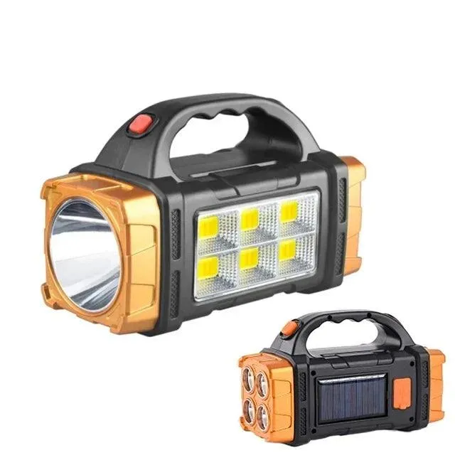 Solar Rechargeable Flashlight: Perfect for Camping & Emergencies