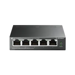 Tp-Link Tl-Sg1005lp - V1 - Switch - Unmanaged - 5 X 10/100/1000 (4 Poe ) - Desktop, Wall-Mountable - Poe  (40 W)