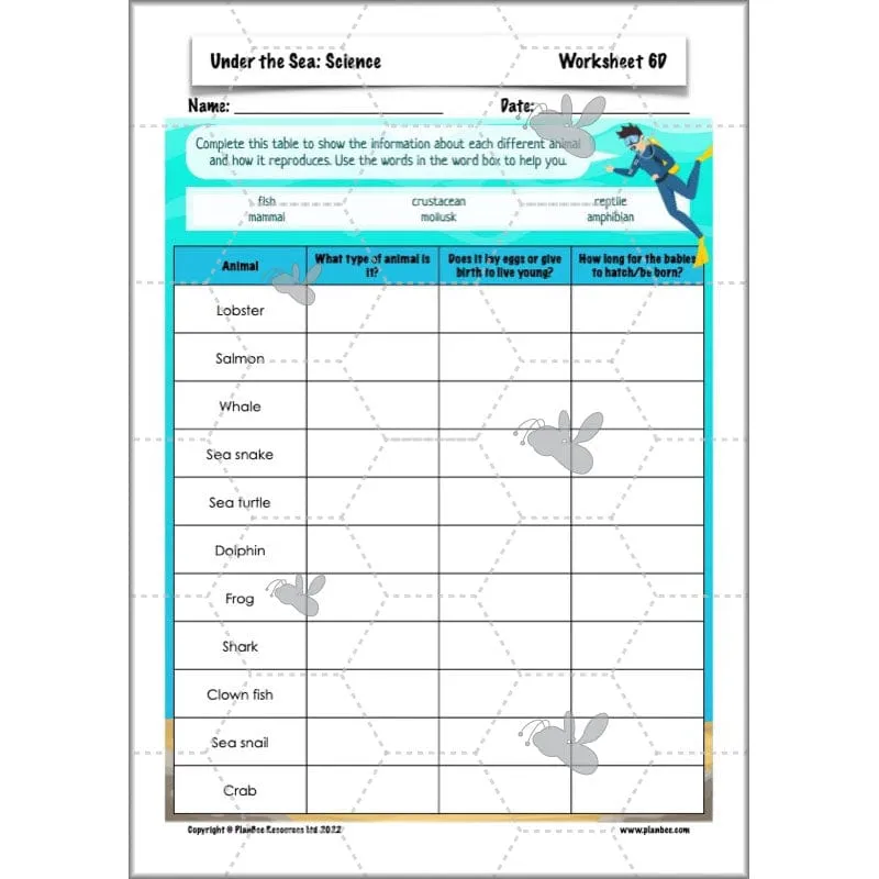 Under the Sea Topic