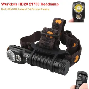 Wurkkos HD20 Headlamp: Professional Dual LED Rechargeable Light