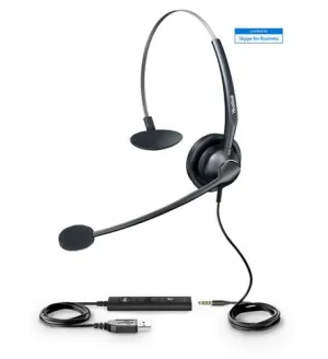 Yealink UH33 Wideband USB Mono UC Headset for IP Phones